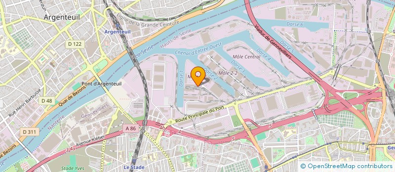 localisation de l'entreprise SOCIETE DES ENROBES DE GENNEVILLIERS à GENNEVILLIERS