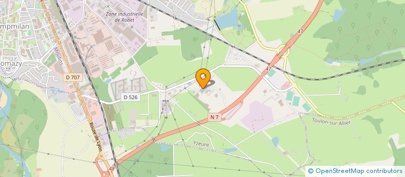 localisation de l'entreprise SOCIETE DES ENROBES DE MOULINS ET ENVIRONS à YZEURE