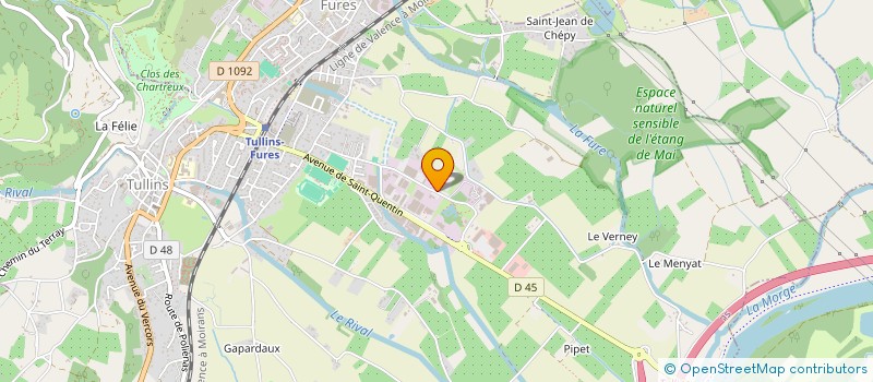 localisation de l'entreprise SOCIETE DES ENROBES DU GENEVOIS à TULLINS