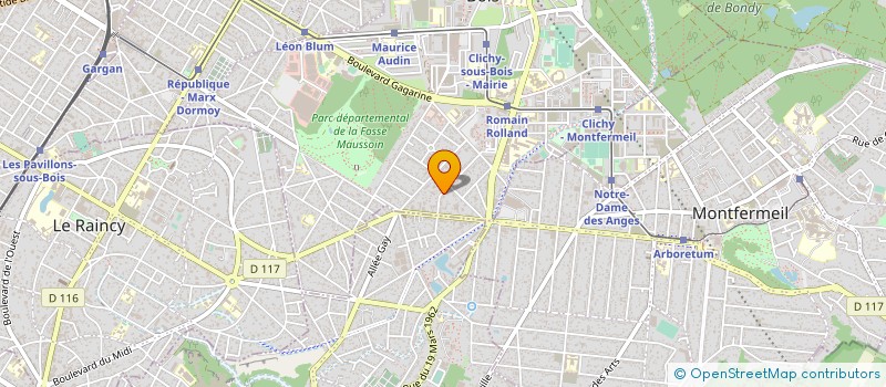 localisation de l'entreprise SOCIETE DES ETABLISSEMENTS A. THOMAS à CLICHY-SOUS-BOIS