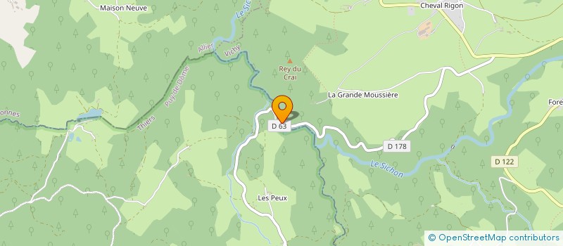 localisation de l'entreprise SOCIETE DES ETABLISSEMENTS BRETIGNIERE à FERRIERES-SUR-SICHON
