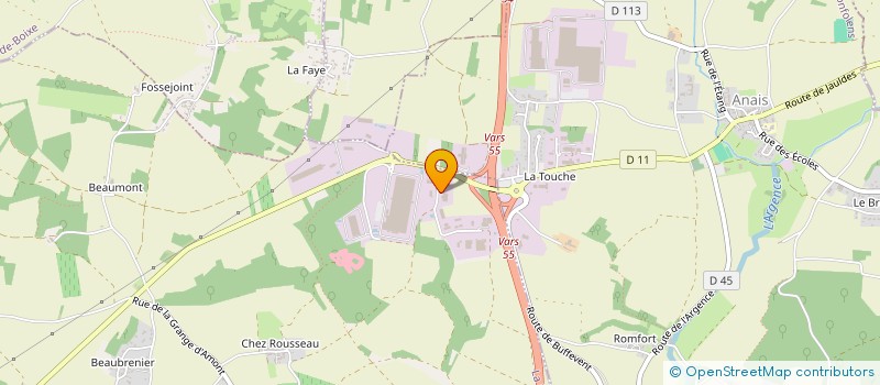 localisation de l'entreprise SOCIETE DES ETABLISSEMENTS GUERIN à LA BOIXE