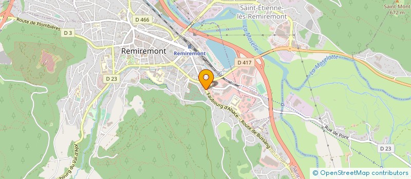 localisation de l'entreprise SOCIETE DES ETABLISSEMENTS GUINGOT à REMIREMONT