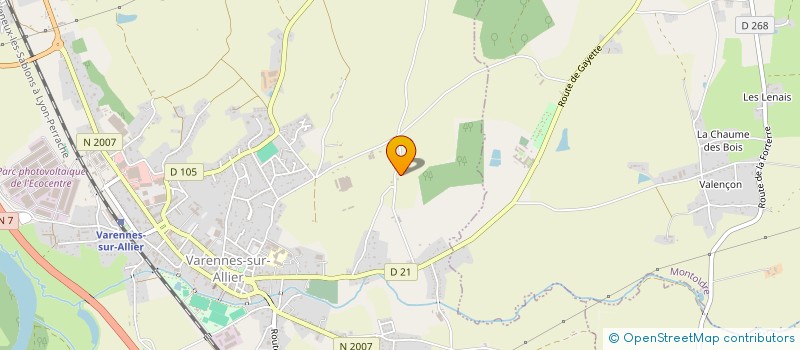 localisation de l'entreprise SOCIETE DES ETABLISSEMENTS HENRION à VARENNES SUR ALLIER