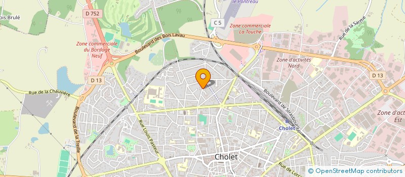 localisation de l'entreprise SOCIETE DES ETABLISSEMENTS MARC RAOUX à CHOLET