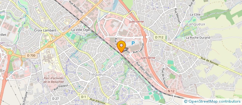 localisation de l'entreprise SOCIETE DES ETABLISSEMENTS OUEST PLACAGE à TREGUEUX