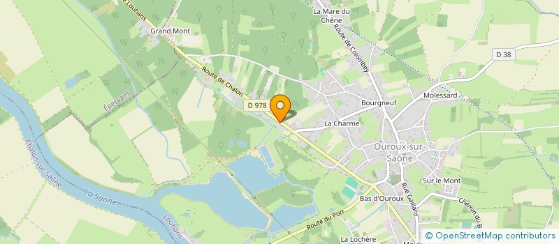 localisation de l'entreprise SOCIETE DES ETABLISSEMENTS R. DESPINARD à OUROUX-SUR-SAONE