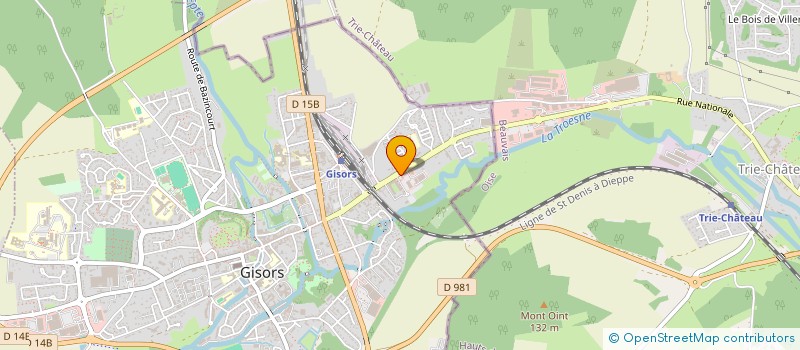 localisation de l'entreprise SOCIETE DES ETABLISSEMENTS ROON à GISORS