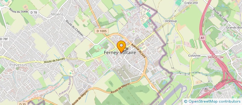 localisation de l'entreprise SOCIETE DES ETABLISSEMENTS SAGNE à FERNEY-VOLTAIRE