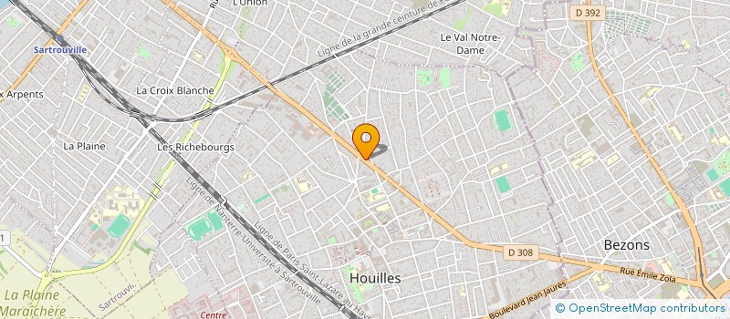 localisation de l'entreprise SOCIETE DES ETABLISSEMENTS SONAB  HOUILLES