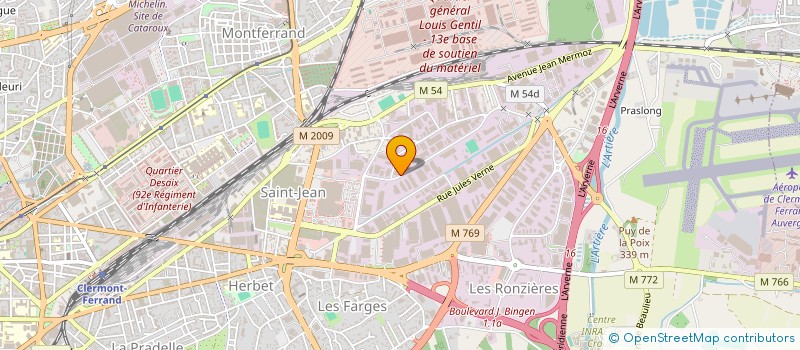 localisation de l'entreprise SOCIETE DES ETS BAROT ROBERT à CLERMONT-FERRAND
