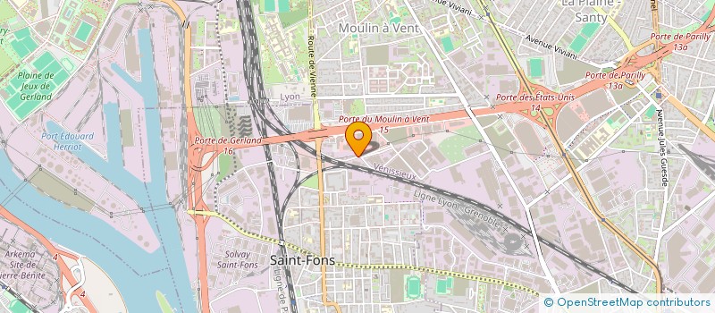 localisation de l'entreprise SOCIETE DES ETS GUERRINI  VENISSIEUX