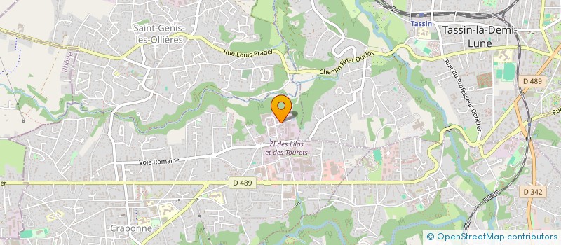 localisation de l'entreprise SOCIETE DES ETS GUY à CRAPONNE
