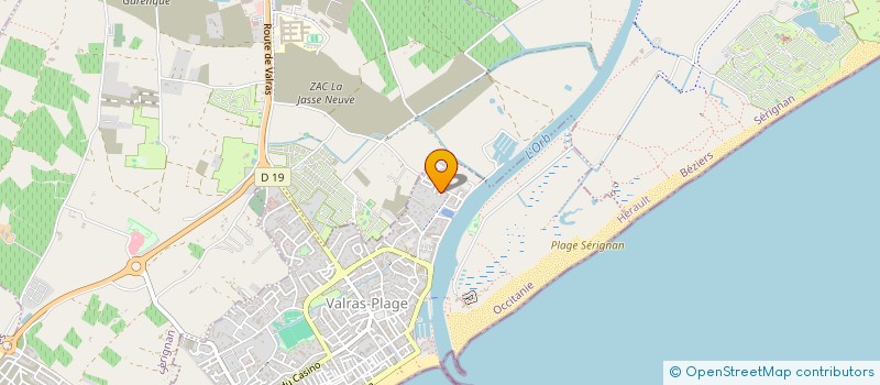 localisation de l'entreprise SOCIETE DES ETS PAGNON ET CIE  VALRAS-PLAGE