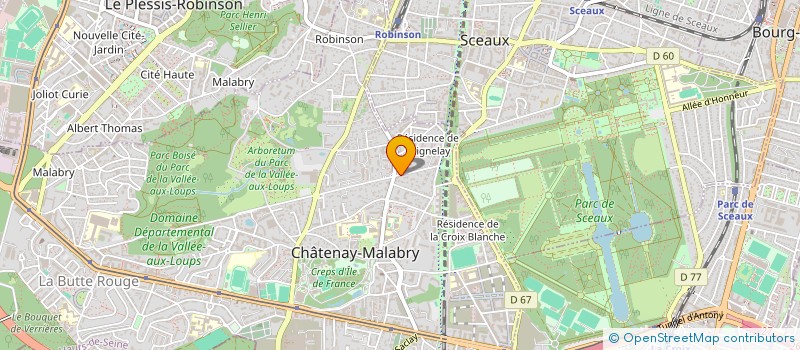 localisation de l'entreprise SOCIETE DES ETS REBEYRAT à CHATENAY-MALABRY