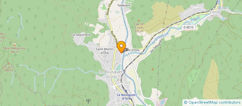 localisation de l'entreprise SOCIETE DES ETS WINTERSTEIN à LE BOUSQUET-D'ORB