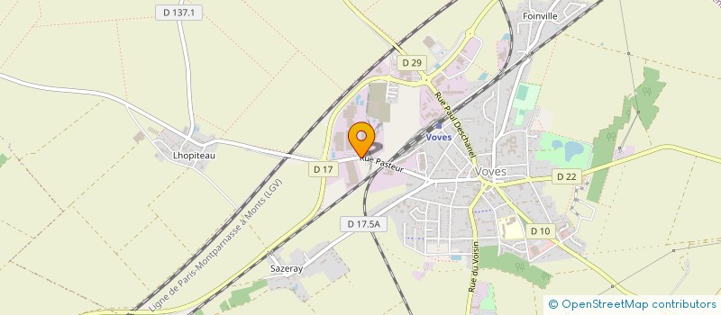 localisation de l'entreprise SOCIETE DES FERRAILLES D'EURE ET LOIR- SFE 28 à LES VILLAGES VOVEENS