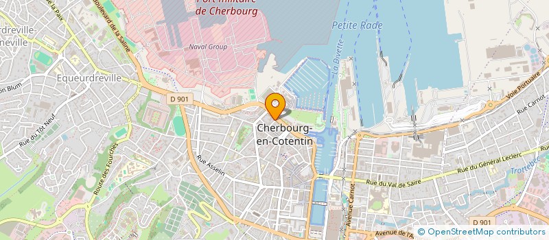 localisation de l'entreprise SOCIETE DES GARAGES A. BURNOUFF  CHERBOURG-EN-COTENTIN