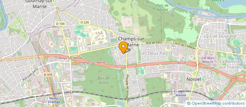 localisation de l'entreprise SOCIETE DES GARAGES PIRES à CHAMPS-SUR-MARNE
