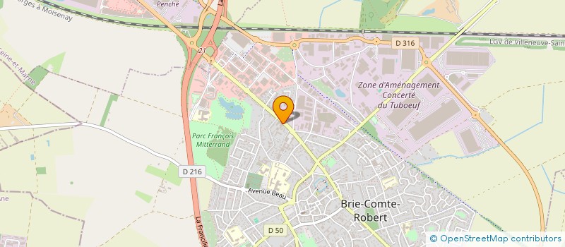 localisation de l'entreprise SOCIETE DES GARAGES ZELUS  BRIE-COMTE-ROBERT