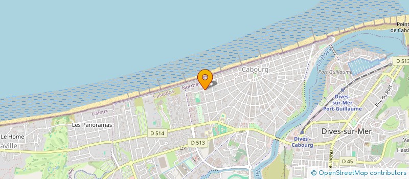 localisation de l'entreprise SOCIETE DES GENS DE BIEN (S.G.B)  CABOURG