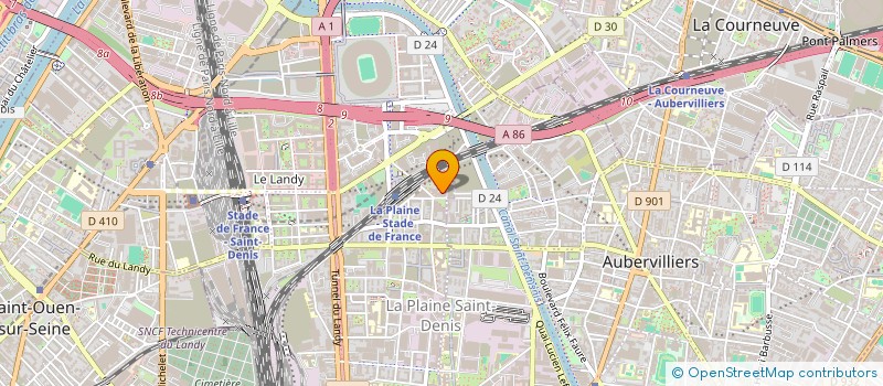 localisation de l'entreprise SOCIETE DES GRANDS PROJETS à SAINT-DENIS