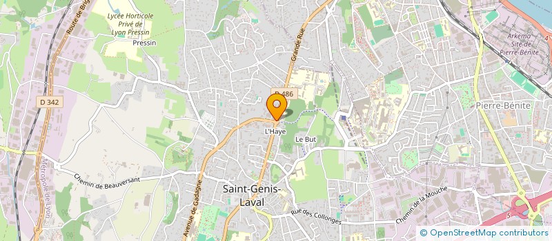 localisation de l'entreprise SOCIETE DES GRISONS à SAINT-GENIS-LAVAL