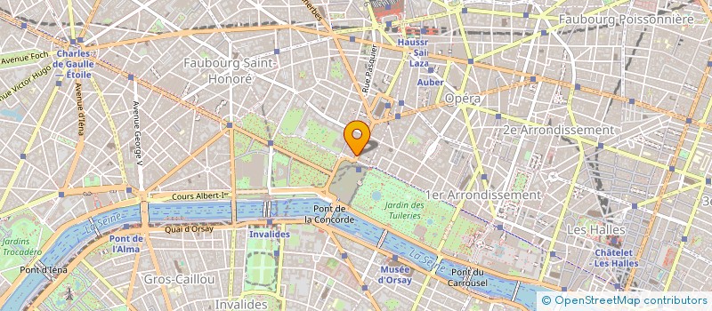 localisation de l'entreprise SOCIETE DES HOTELS REUNIS  PARIS