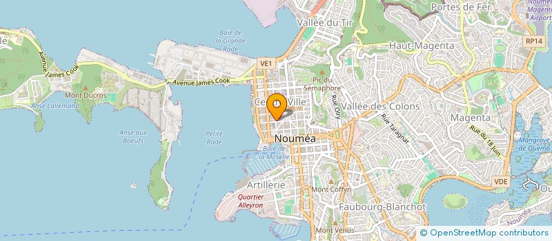 localisation de l'entreprise SOCIETE DES ILES DU PACIFIQUE ET  DES ANTILLES  NOUMEA