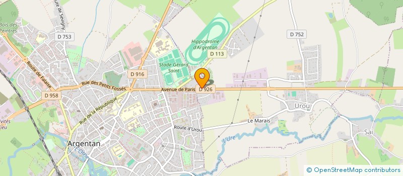 localisation de l'entreprise SOCIETE DES IMPRESSIONS PARMENTIER  ARGENTAN