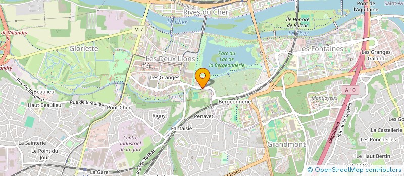 localisation de l'entreprise SOCIETE DES JARDINS FAMILIAUX AMICALE DU LIEGE à TOURS