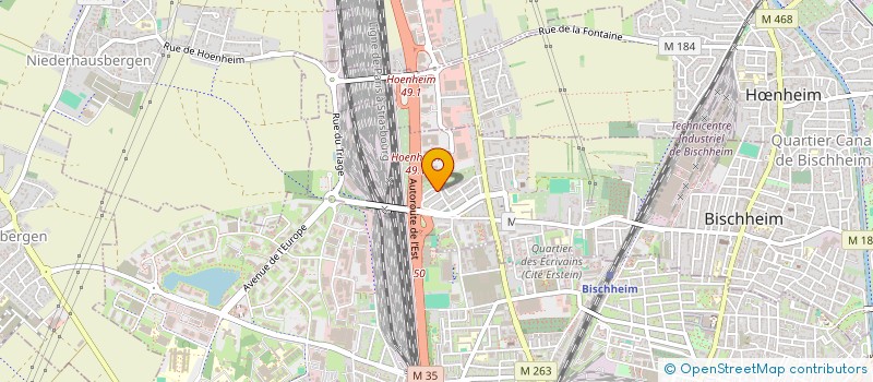 localisation de l'entreprise SOCIETE DES JARDINS FAMILIAUX DE BISCHHEIM  BISCHHEIM