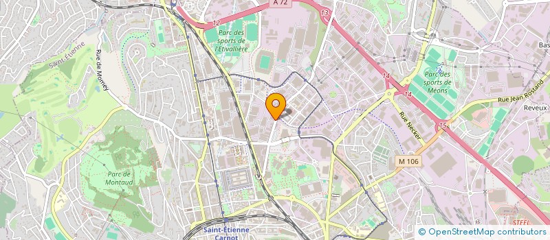 localisation de l'entreprise SOCIETE DES JARDINS OUVRIERS DE L'ETIVALLIERE  SAINT-ETIENNE