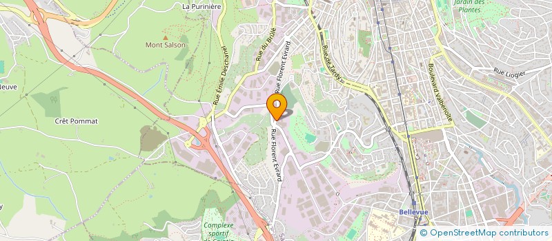 localisation de l'entreprise SOCIETE DES JARDINS OUVRIERS FELIX AULANIER  SAINT-ETIENNE