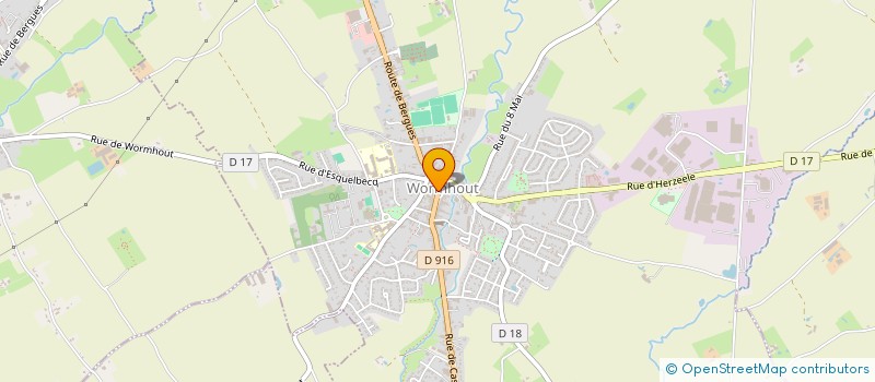 localisation de l'entreprise SOCIETE DES JARDINS OUVRIERS GROUPE LOOCK  WORMHOUT