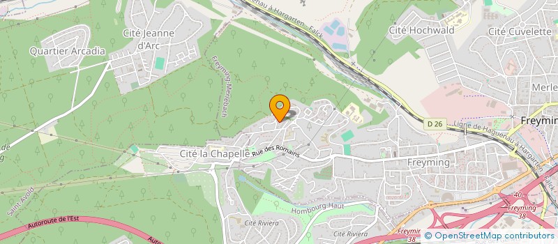 localisation de l'entreprise SOCIETE DES JEUNES ITALIENS  FREYMING-MERLEBACH