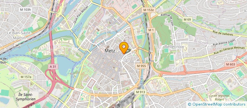 localisation de l'entreprise SOCIETE DES JEUNES OUVRIERS  METZ