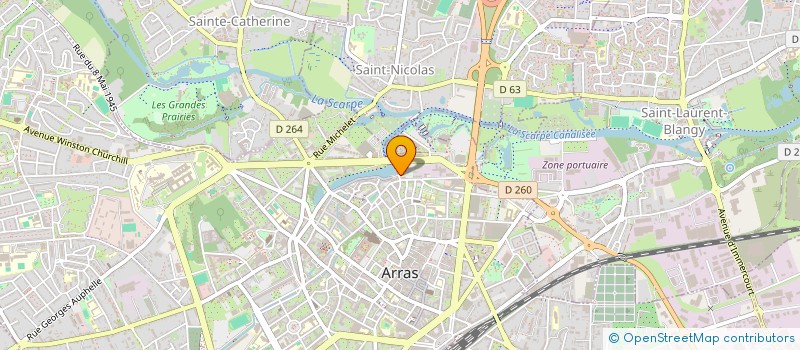 localisation de l'entreprise SOCIETE DES JOUTEURS D ARRAS à ARRAS