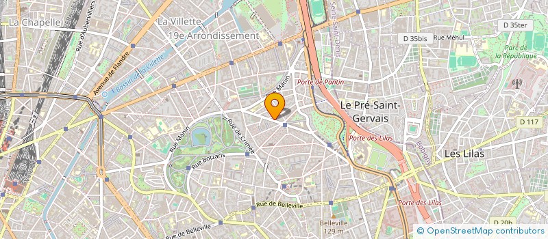 localisation de l'entreprise SOCIETE DES LABORATOIRES DE LA PROTEXINE à PARIS