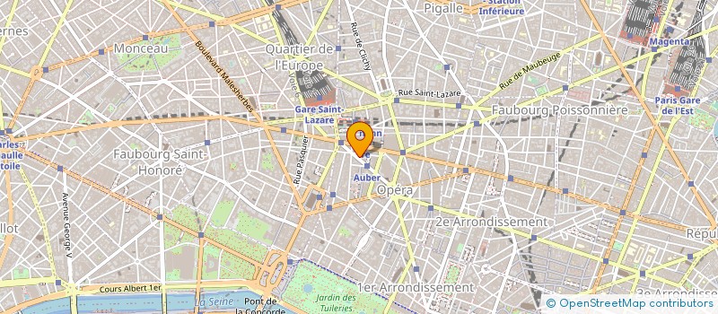 localisation de l'entreprise SOCIETE DES LIGNES TOURISTIQUES  PARIS