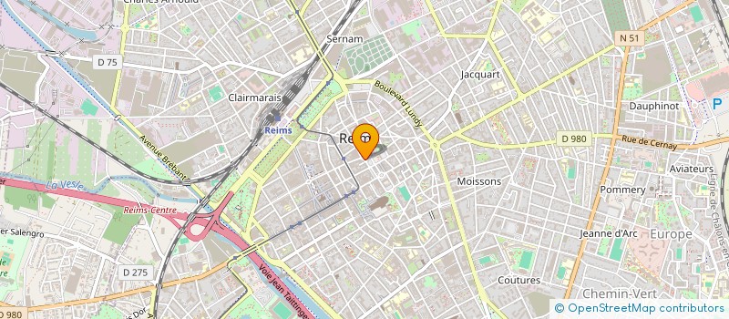 localisation de l'entreprise SOCIETE DES LUNETIERS ET CREATEURS à REIMS