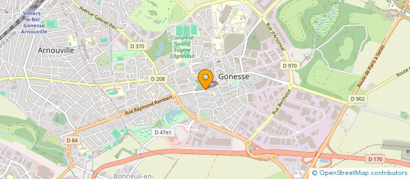 localisation de l'entreprise SOCIETE DES MAGASINS GUILLOT  GONESSE