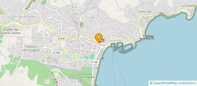 localisation de l'entreprise SOCIETE DES MAGASINS POPULAIRES DU VAR à LE LAVANDOU
