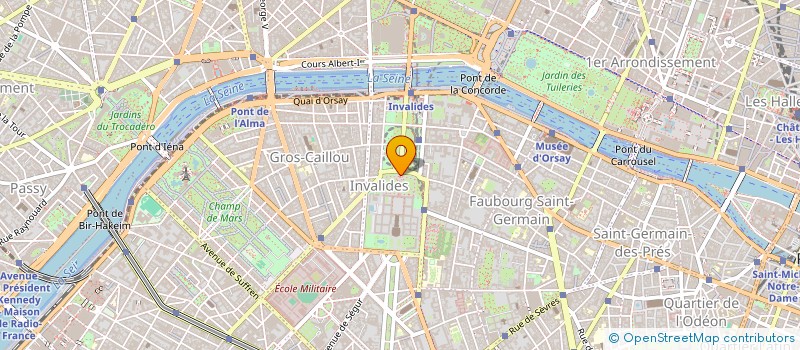 localisation de l'entreprise SOCIETE DES MEMBRES DE LA LEGION D'HONNEUR  PARIS