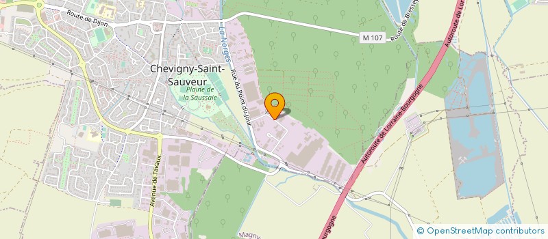 localisation de l'entreprise SOCIETE DES METAUX BLANCS OUVRES à CHEVIGNY-SAINT-SAUVEUR