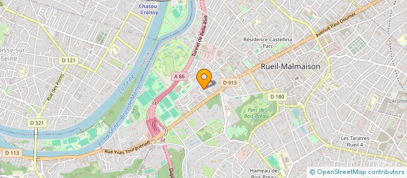 localisation de l'entreprise SOCIETE DES METAUX ET OUTILS DE COUPE à RUEIL-MALMAISON