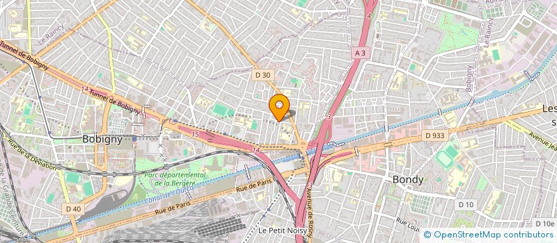 localisation de l'entreprise SOCIETE DES METAUX OUVRES à BOBIGNY