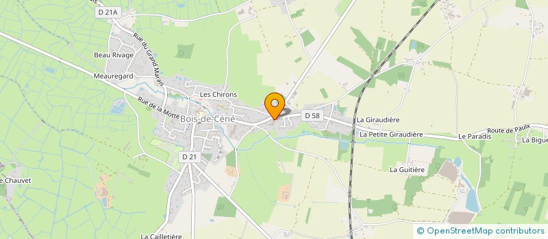 localisation de l'entreprise SOCIETE DES MEUBLES BADAUD à BOIS-DE-CENE