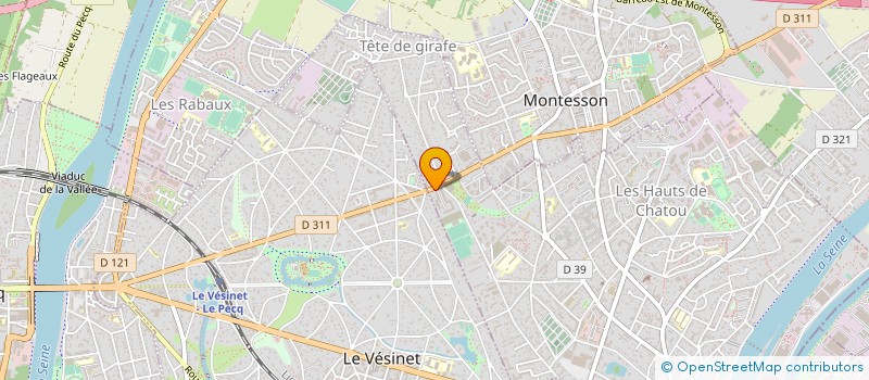 localisation de l'entreprise SOCIETE DES MEUBLES STRIM  CHATOU