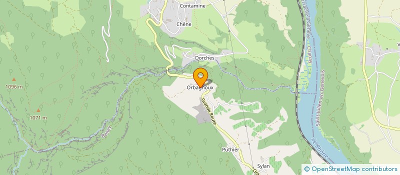 localisation de l'entreprise SOCIETE DES MINES D'ORBAGNOUX à CORBONOD
